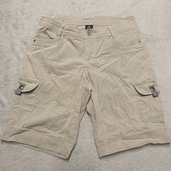 Kuhl Splash Shorts Womens 10 Beige Gray 11" Inseam Performance Outdoor - Picture 1 of 11
